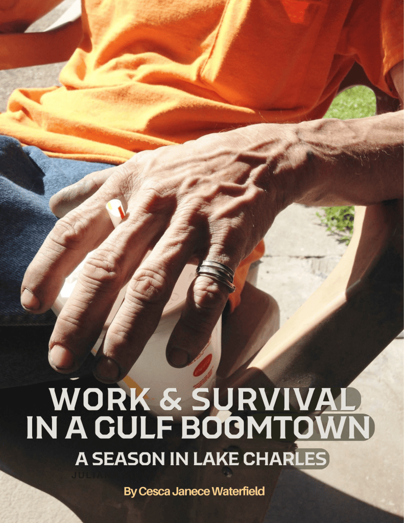 New title from Honey House Press, Work & Survival in a Gulf Boomtown: A Season in Lake Charles.